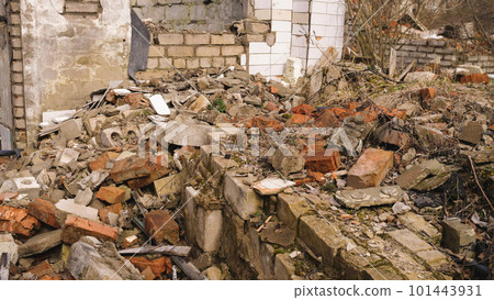 Interior of an old, abandoned building Interior of an old, abandoned building 101443931