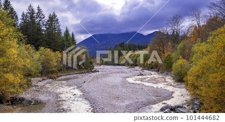 Linder River, Oberammergau, Germany 101444682