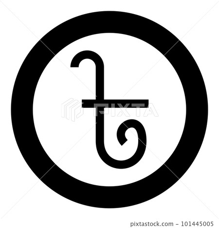 Taka Bangladesh Bengali rupee sign money currency symbol bangladeshi money BDT icon in circle round black color vector illustration image solid outline style 101445005