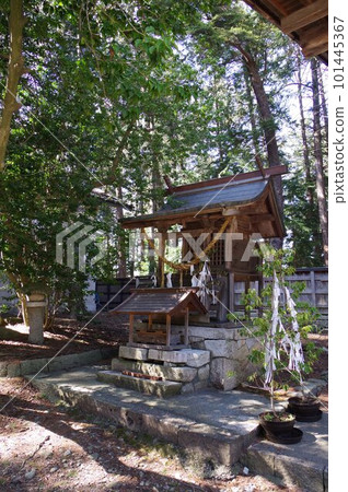 信州、安曇野、下堀諏訪神社 新明社、安曇野名匠、立川豐八，建於文政時代 101445367