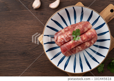 香腸 蒜味香腸 蒜 生的 raw sausage ナマソーセージ 101445618