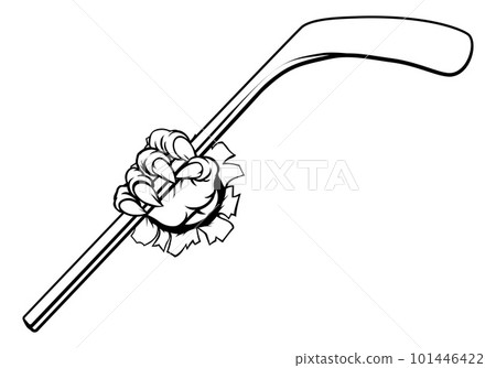 Ice Hockey Stick Claw Monster Sports Hand 101446422