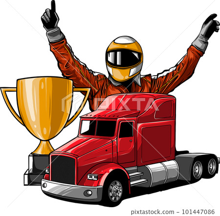 pilot and truck racer vector template pilot and truck racer vector template 101447086