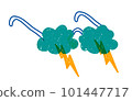 Doodle illustration of creative concept glasses.  101447717