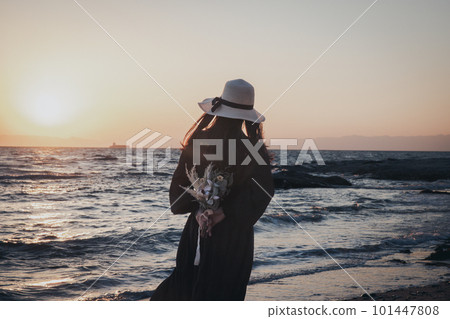 Dusk walking at dusk Dusk walking at dusk 101447808