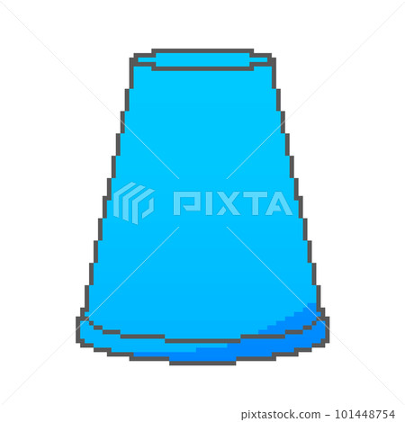 Dot picture _ upside down paper cup (blue) 101448754