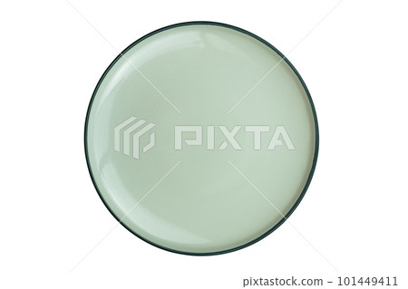 Empty green ceramic dish. Empty green ceramic dish. 101449411