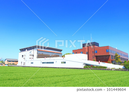 Scenery of Tobishima Village Office and Tobishima Village Gymnasium in Aichi Prefecture Scenery of Tobishima Village Office and Tobishima Village Gymnasium in Aichi Prefecture 101449604