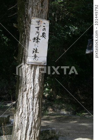 Wasp warning sign Wasp warning sign 101449792