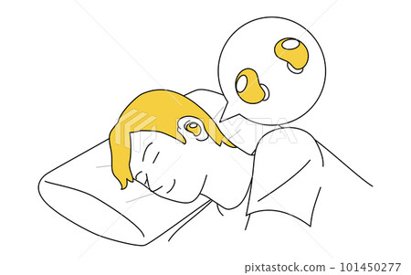 Sleeping phone illustration of easy-to-use noise control goods Sleeping phone illustration of easy-to-use noise control goods 101450277