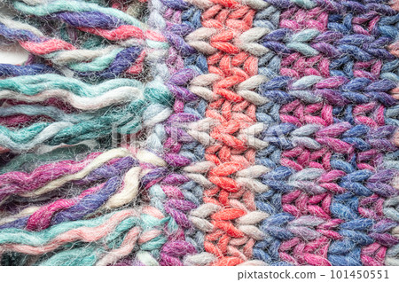 Handmade knit texture with detail woven threads. Handmade knit texture with detail woven threads. 101450551