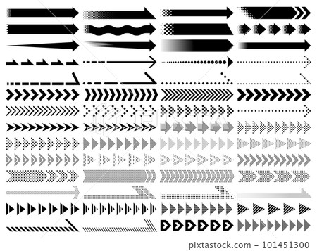 set of various arrows set of various arrows 101451300