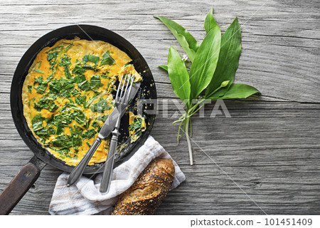 Spring omelette Spring omelette 101451409