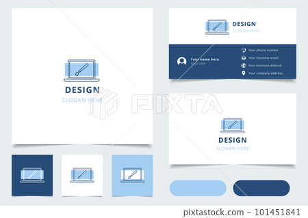 Design logo design with editable slogan. Branding book and business card template. Design logo design with editable slogan. Branding book and business card template. 101451841