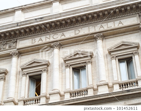 Palazzo Koch, a Renaissance Revival palace on Via Nazionale in Rome, Italy and the current head office of the nation's central bank, the Banca d'Italia 101452611