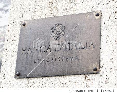 Palazzo Koch, a Renaissance Revival palace on Via Nazionale in Rome, Italy and the current head office of the nation's central bank, the Banca d'Italia 101452621