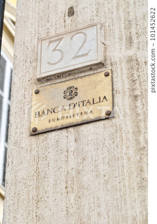 Palazzo Koch, a Renaissance Revival palace on Via Nazionale in Rome, Italy and the current head office of the nation's central bank, the Banca d'Italia 101452622