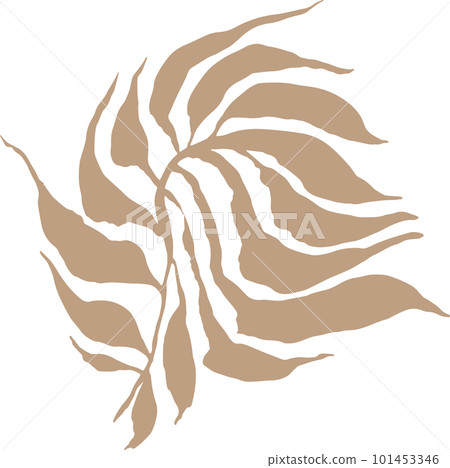 Minimal Tropical Leaf Beige Template Minimal Tropical Leaf Beige Template 101453346