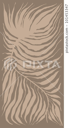 Minimal Tropical Leaf Beige Template 101453347