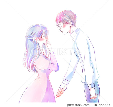 Confessing man and surprised woman Peaceful Confessing man and surprised woman Peaceful 101453643