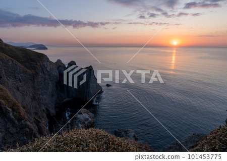Hokkaido Muroran Tokkarisho Cliffs Iwayama Asahi Sea 101453775