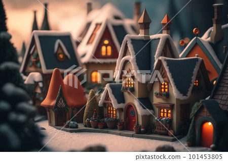 fantasy christmas village 101453805