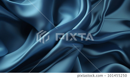 Smooth and Soft blue Satin Silk Background. Generative AI Smooth and Soft blue Satin Silk Background. Generative AI 101455250