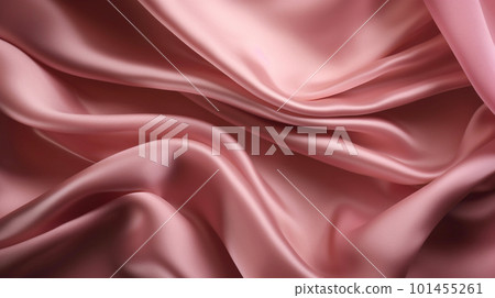 Smooth and Soft pink Satin Silk Background. Generative AI Smooth and Soft pink Satin Silk Background. Generative AI 101455261
