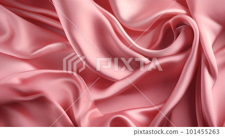 Smooth and Soft pink Satin Silk Background. Generative AI 101455263