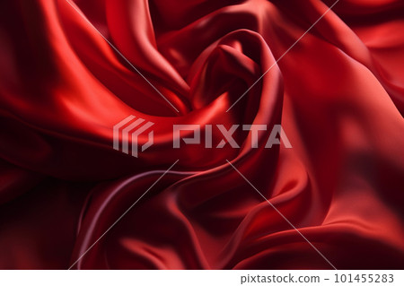 Smooth and Soft red Satin Silk Background. Generative AI Smooth and Soft red Satin Silk Background. Generative AI 101455283