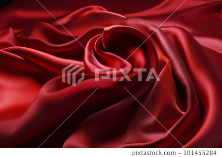 Smooth and Soft red Satin Silk Background. Generative AI Smooth and Soft red Satin Silk Background. Generative AI 101455284