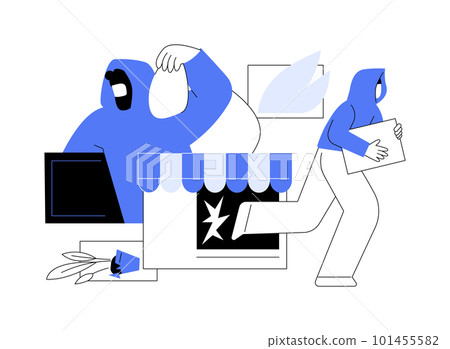Looting abstract concept vector illustration. Looting abstract concept vector illustration. 101455582