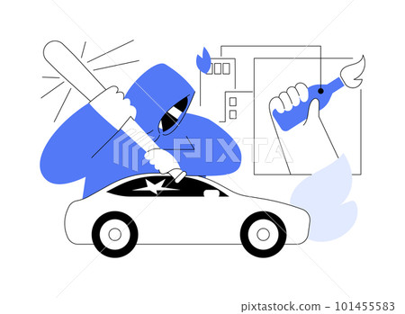 Mass riots abstract concept vector illustration. Mass riots abstract concept vector illustration. 101455583
