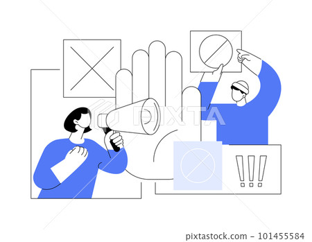 Boycott abstract concept vector illustration. Boycott abstract concept vector illustration. 101455584