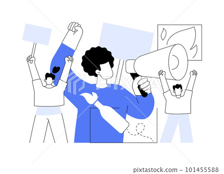 Mass protest abstract concept vector illustration. Mass protest abstract concept vector illustration. 101455588