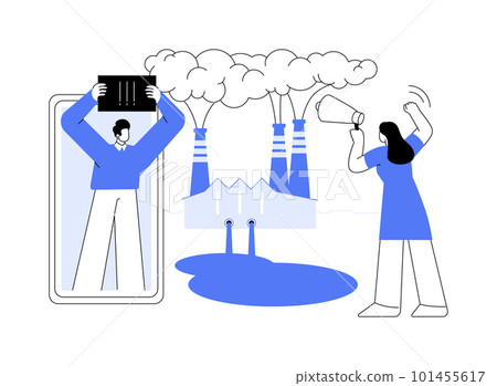 Eco-shaming abstract concept vector illustration. 101455617