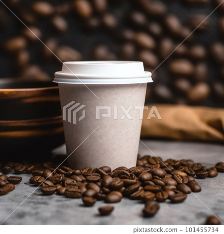 Takeaway Coffee Cup Mock-Up Takeaway Coffee Cup Mock-Up 101455734