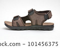 Children's sandals for boys on a white background 101456375
