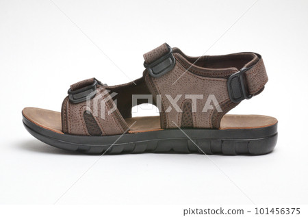 Children's sandals for boys on a white background 101456375