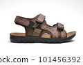 Children's sandals for boys on a white background 101456392