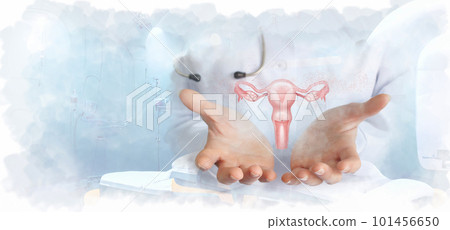 Concept of support and treatment of the female reproductive system. Concept of support and treatment of the female reproductive system. 101456650