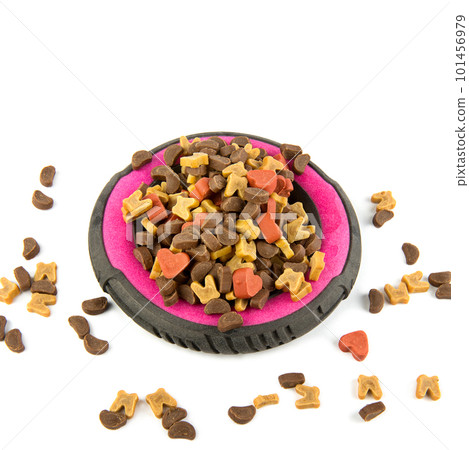 dog food isolated on white background. dog food isolated on white background. 101456979