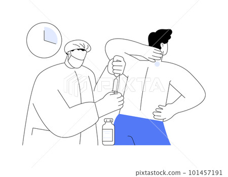 Pain control abstract concept vector illustration. Pain control abstract concept vector illustration. 101457191