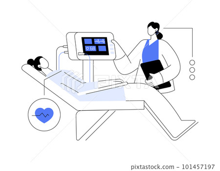 Vital signs monitoring abstract concept vector illustration. Vital signs monitoring abstract concept vector illustration. 101457197