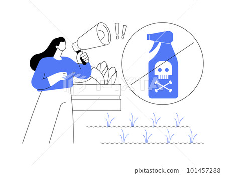 Herbicide ban abstract concept vector illustration. 101457288