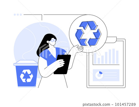 Reduce Reuse Recycle abstract concept vector illustration. Reduce Reuse Recycle abstract concept vector illustration. 101457289