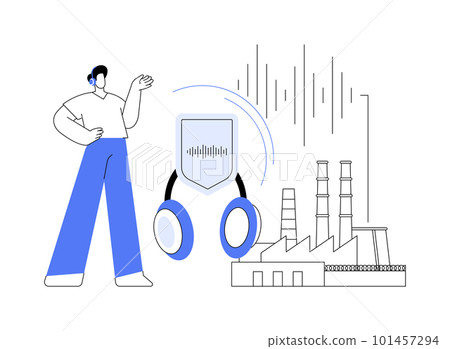 Noise protection abstract concept vector illustration. Noise protection abstract concept vector illustration. 101457294