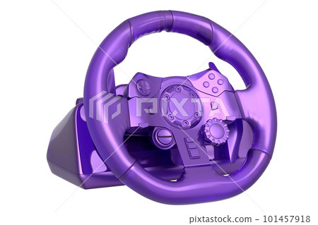 Realistic leather steering wheel in trendy style glassmorphism or frosted glass Realistic leather steering wheel in trendy style glassmorphism or frosted glass 101457918