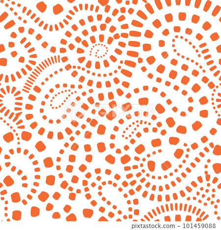 Abstract wavy dotted lines. Beautiful seamless artistic texture. Endless dot pattern in artistic style. Flowing waves abstraction. Modern background for web site business graphics. 101459088