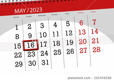 Calendar 2023, deadline, day, month, page, organizer, date, May, tuesday, number 16 Calendar 2023, deadline, day, month, page, organizer, date, May, tuesday, number 16 101459288